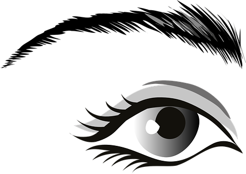 Stylized Blackand White Eye PNG image