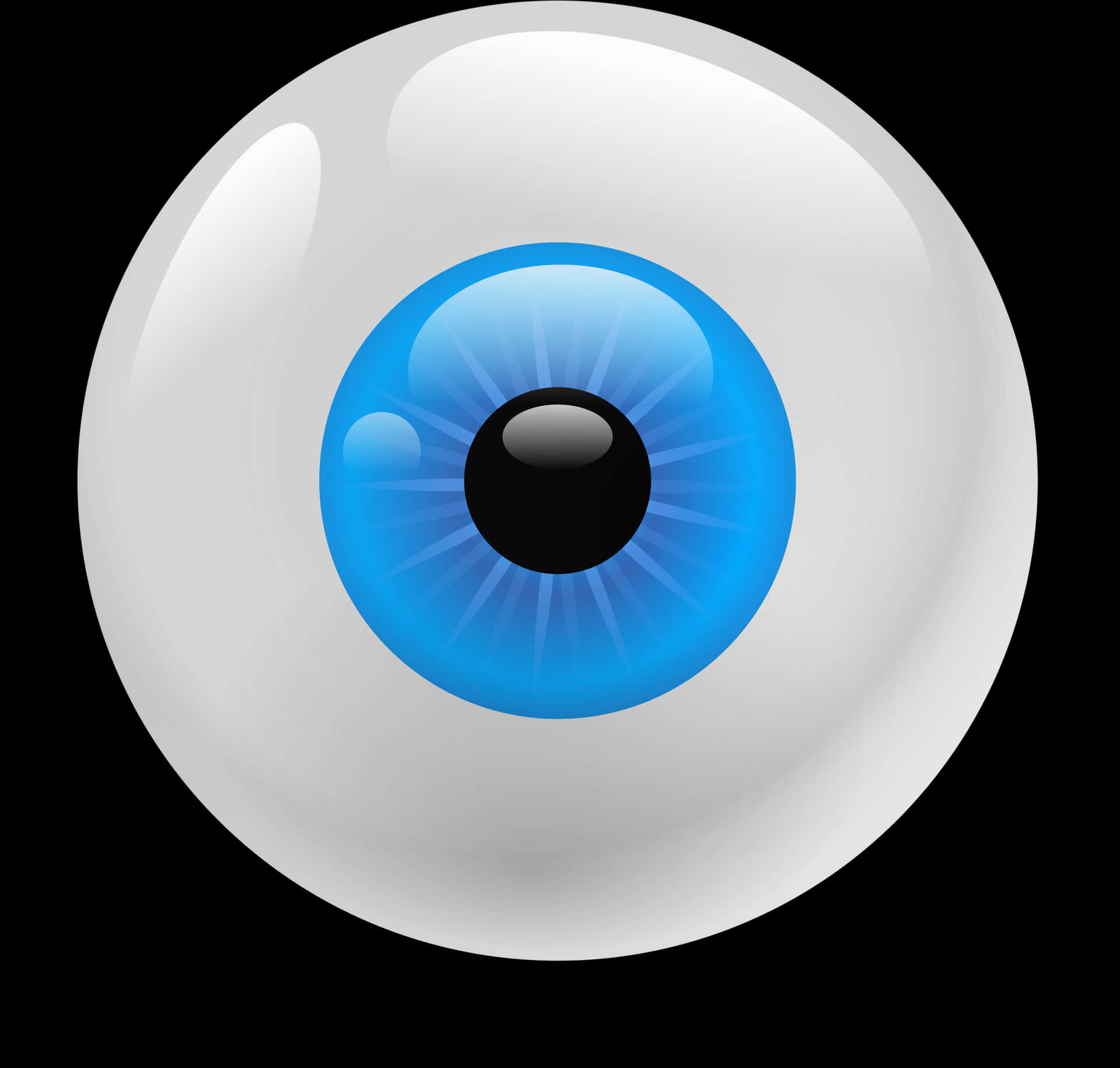 Stylized Blue Eye Illustration PNG image