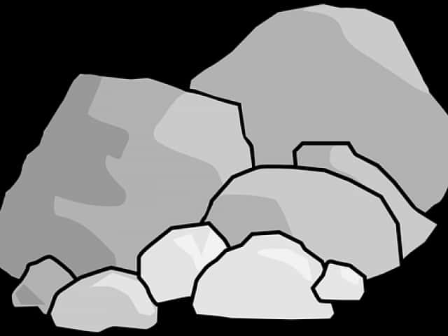 Stylized Boulder Illustration PNG image