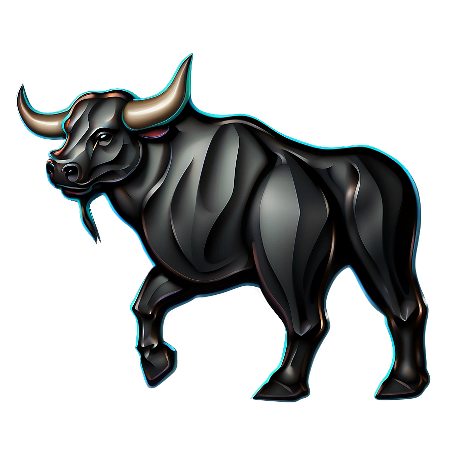 Stylized Bull Design Png Nnv19 PNG image