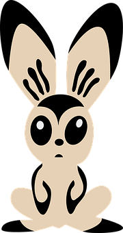 Stylized Bunny Graphic PNG image