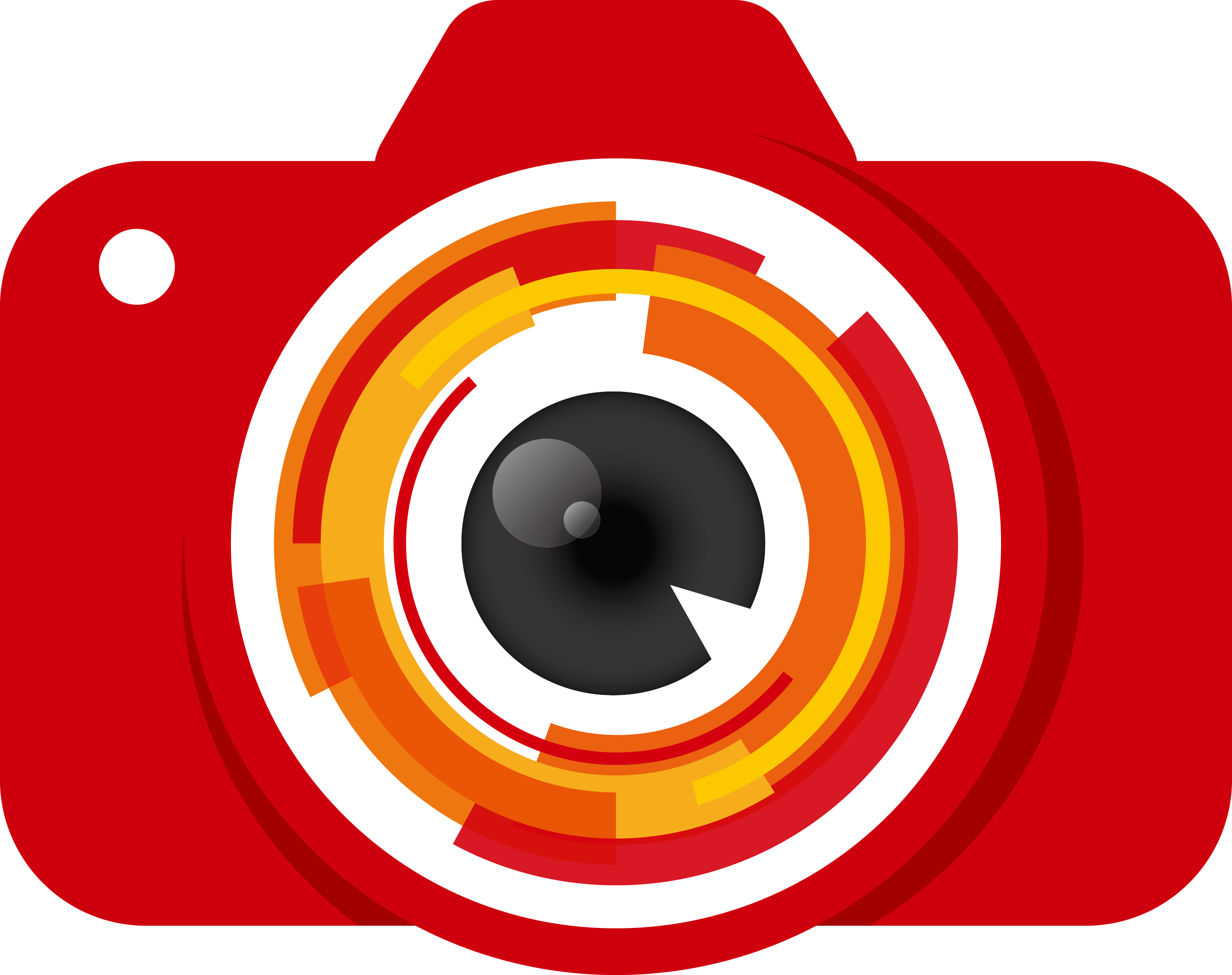 Stylized Camera Lens Graphic PNG image