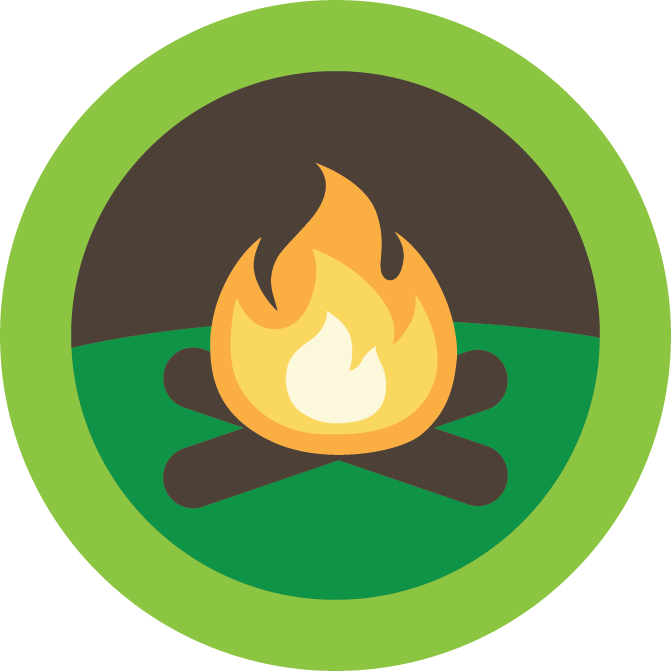 Stylized Campfire Graphic PNG image