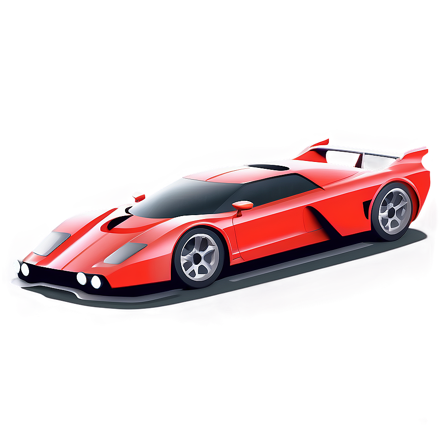 Stylized Car Vector Image Png 06202024 PNG image