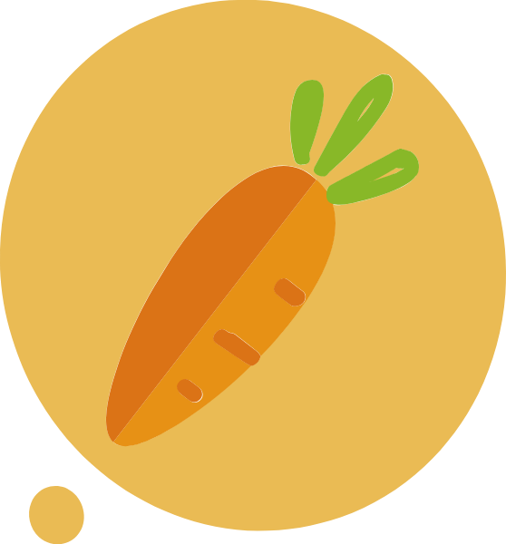 Stylized Carrot Graphic PNG image