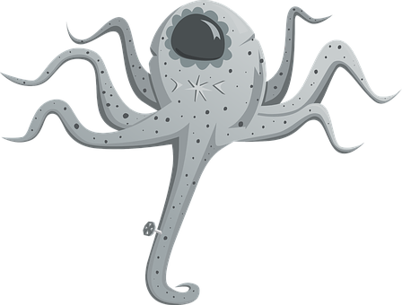 Stylized Cartoon Octopus PNG image