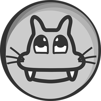Stylized Cat Icon PNG image