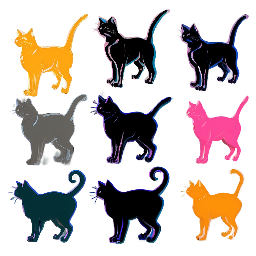 Stylized Cat Silhouette Png 52 PNG image