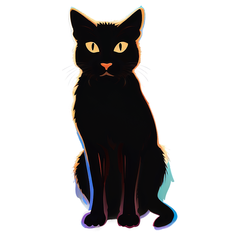 Stylized Cat Silhouette Png 69 PNG image