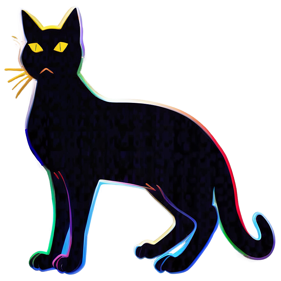 Stylized Cat Silhouette Png 82 PNG image