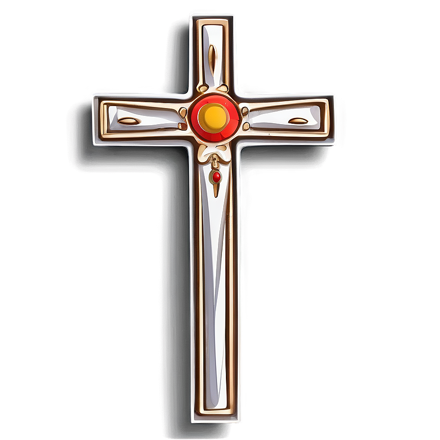 Stylized Catholic Cross Representation Png 42 PNG image