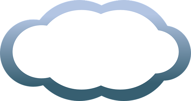 Stylized Cloud Graphic PNG image