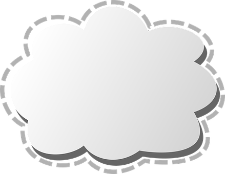 Stylized Cloud Icon PNG image