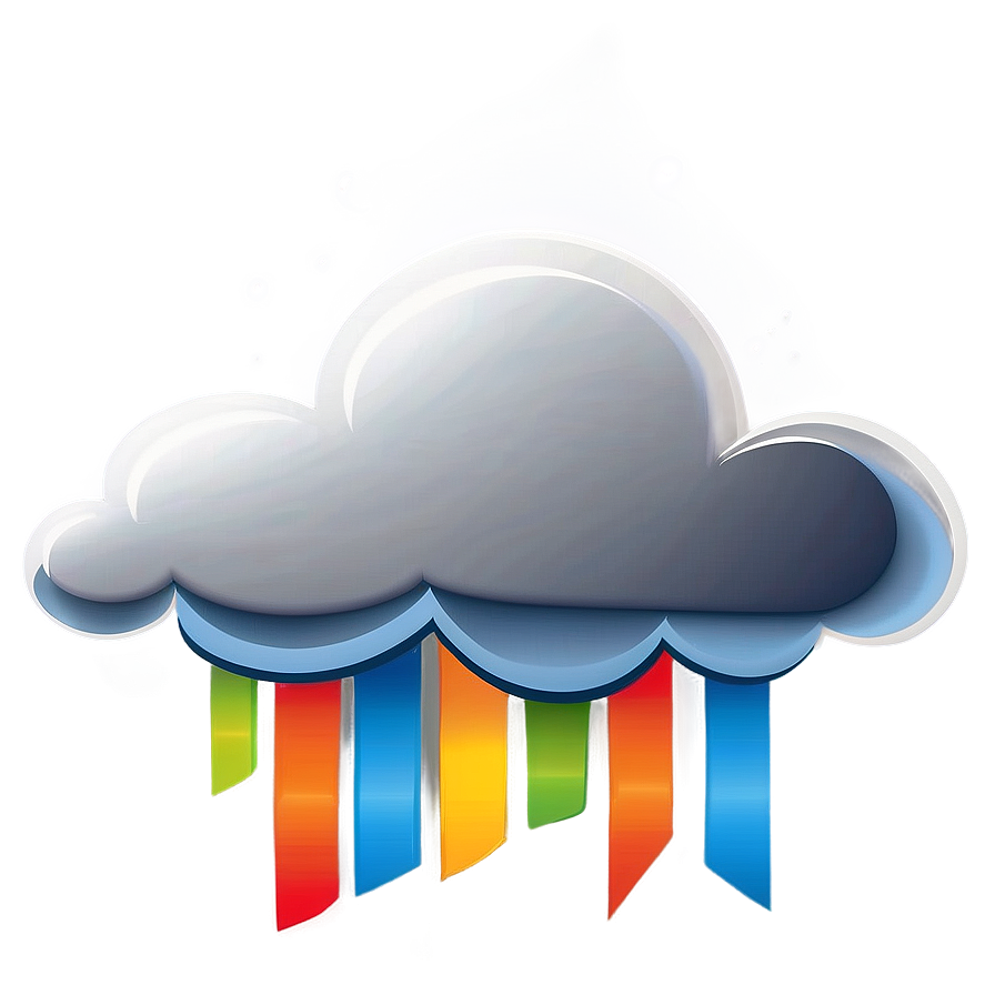 Stylized Cloud Vector Clipart Png 06262024 PNG image