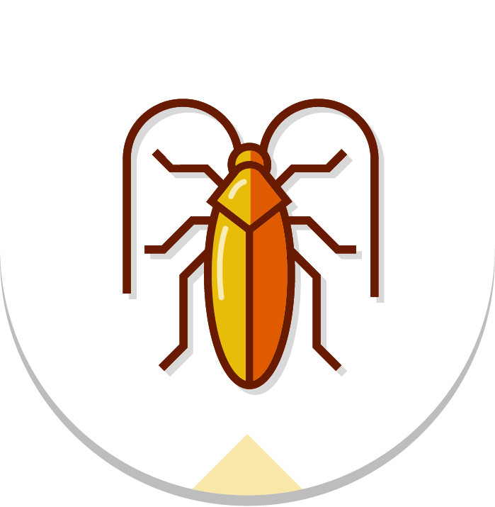 Stylized Cockroach Icon PNG image