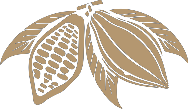 Stylized Cocoa Pods Illustration PNG image