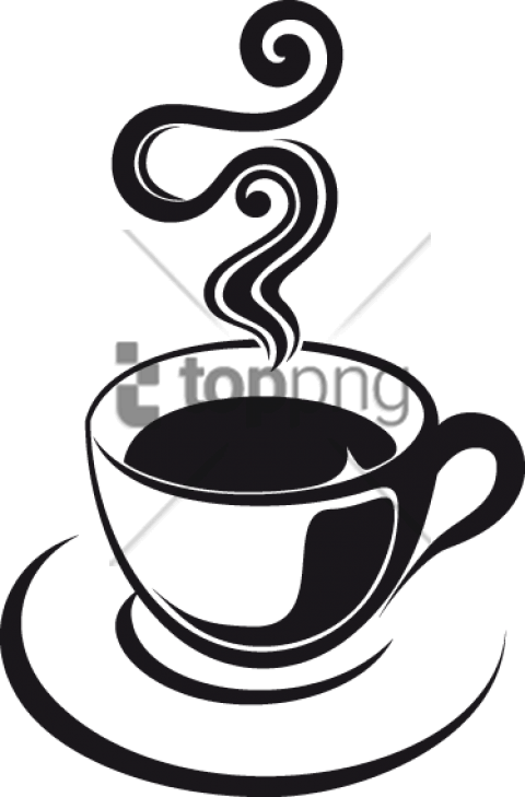 Stylized Coffee Cup Design PNG image