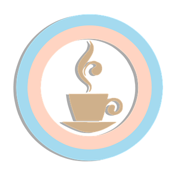Stylized Coffee Cup Icon PNG image