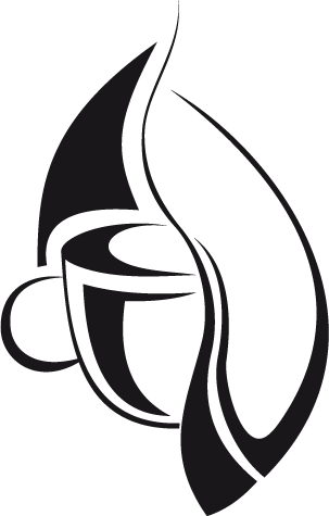 Stylized Coffee Cup Logo PNG image