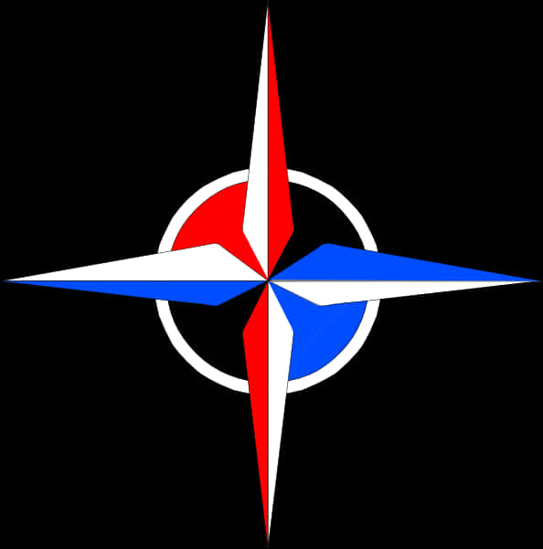 Stylized Compass Rose Graphic PNG image