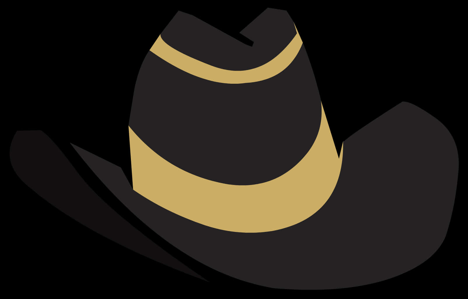 Stylized Cowboy Hat Vector PNG image