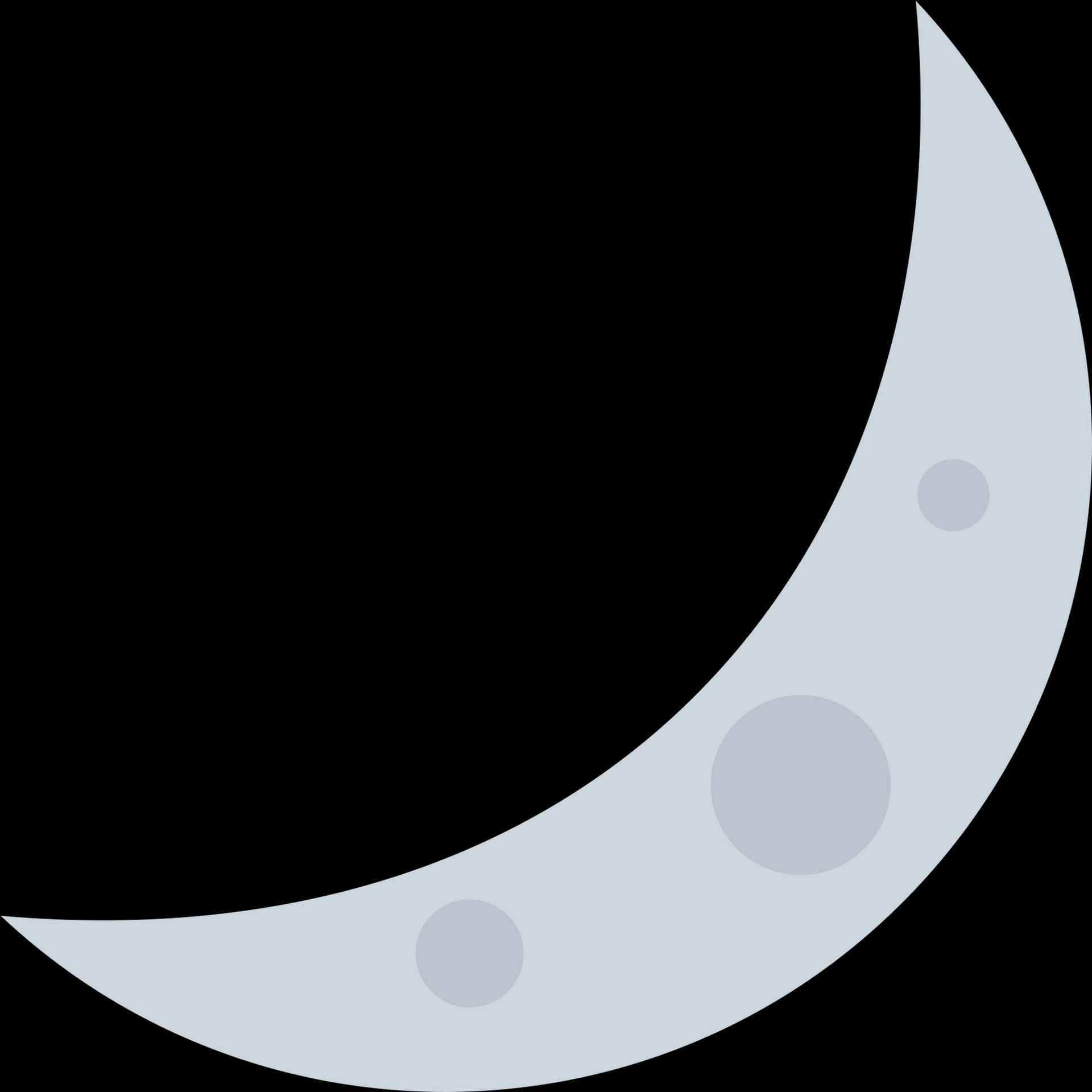 Stylized Crescent Moon Graphic PNG image