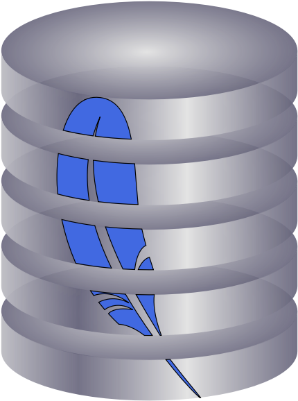 Stylized Database Icon PNG image