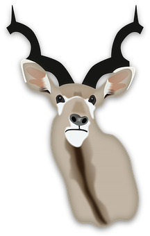 Stylized Deer Portrait PNG image