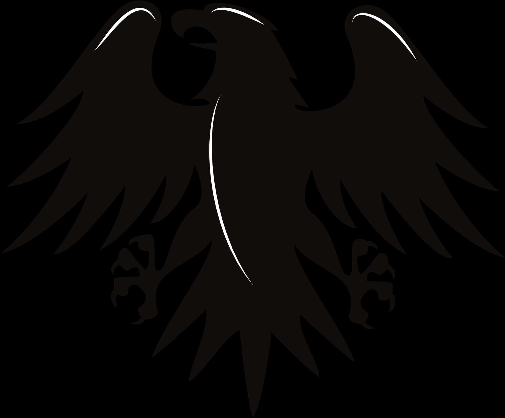 Stylized Eagle Silhouette PNG image