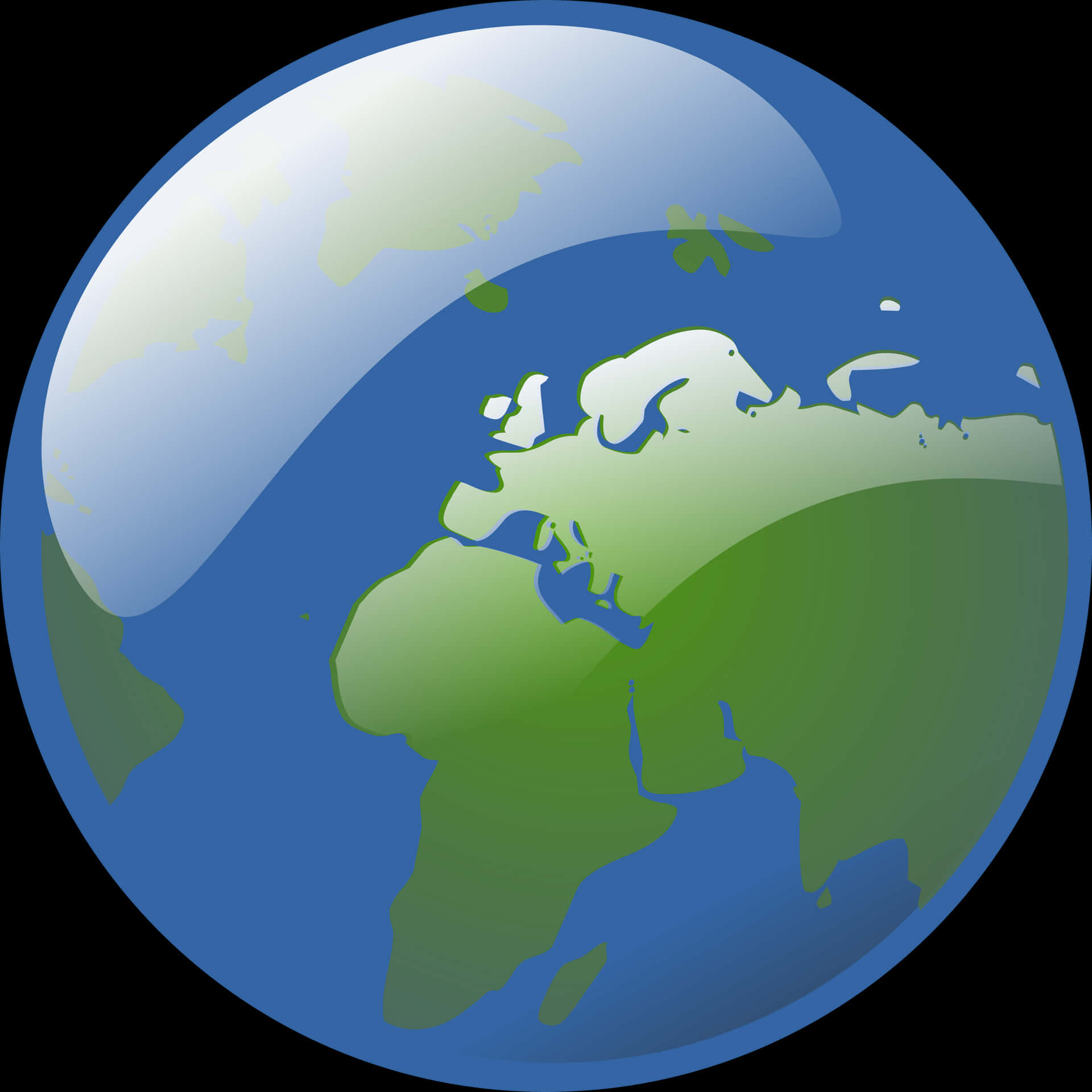 Stylized Earth Illustration PNG image