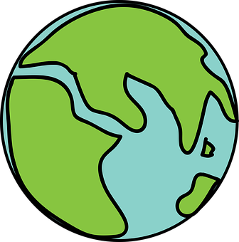 Stylized Earth Illustration PNG image