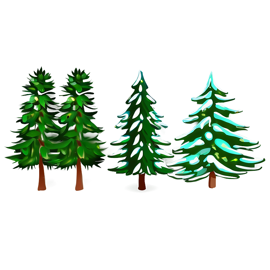 Stylized Evergreen Tree Png Pqg37 PNG image