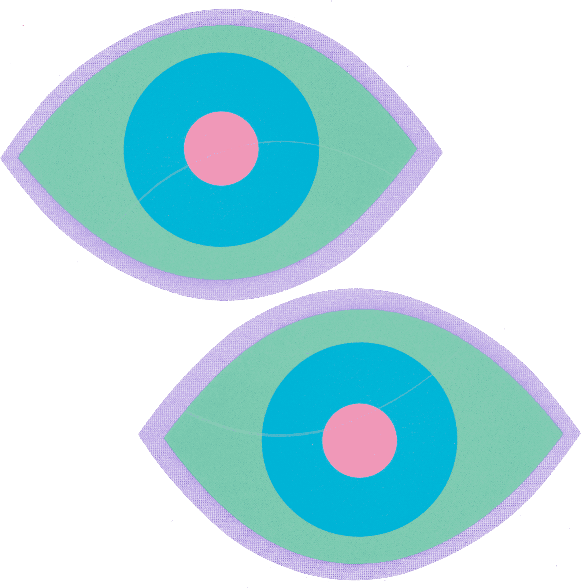 Stylized Evil Eye Illustration PNG image