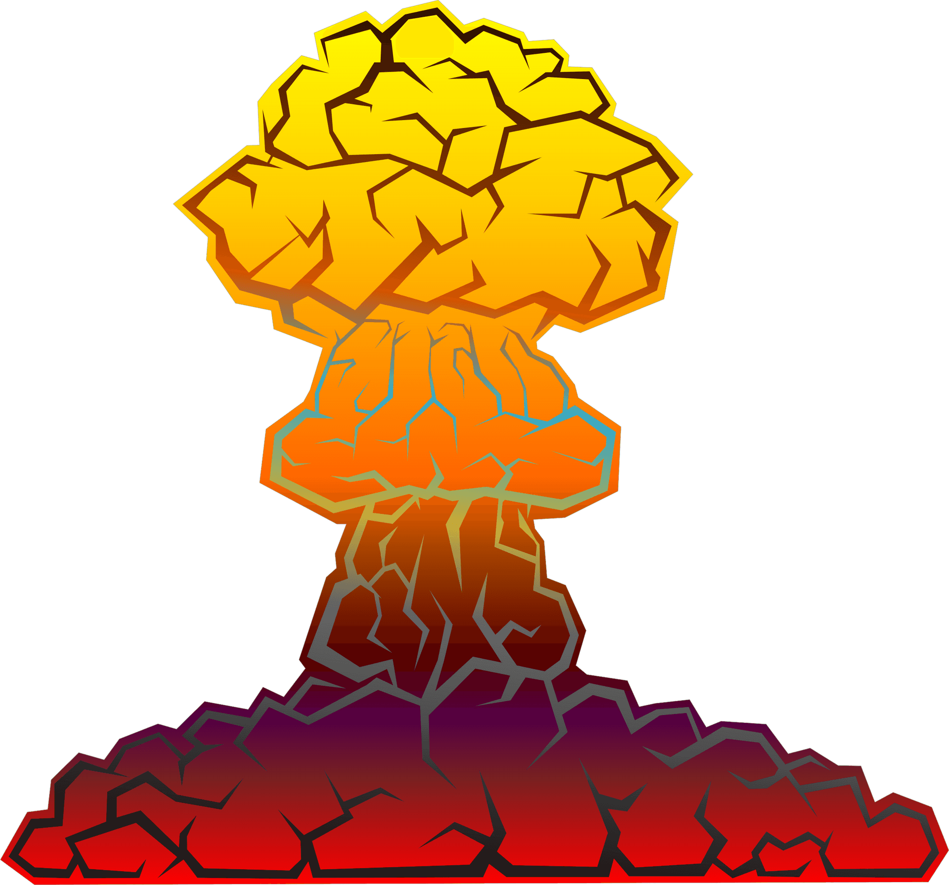 Stylized Explosion Illustration PNG image