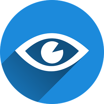 Stylized Eye Graphic Icon PNG image