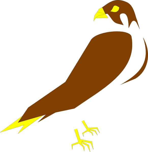 Stylized Falcon Illustration PNG image