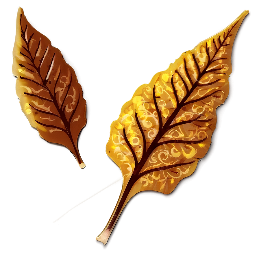 Stylized Fall Leaf Png Mrt PNG image
