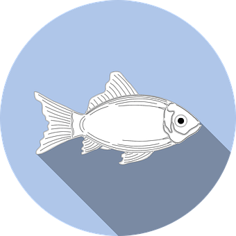Stylized Fish Icon PNG image
