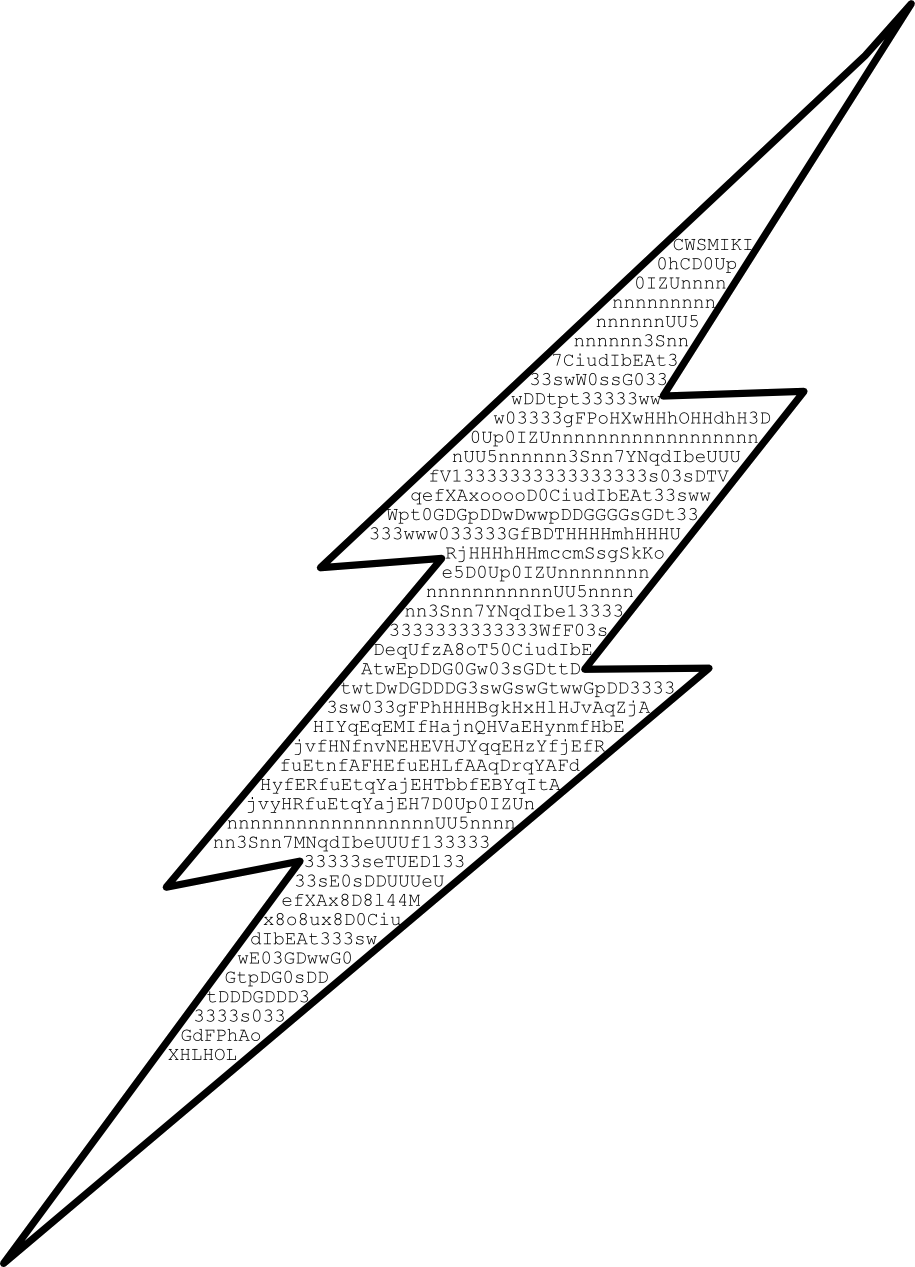 Stylized Flash Logowith Text Overlay PNG image