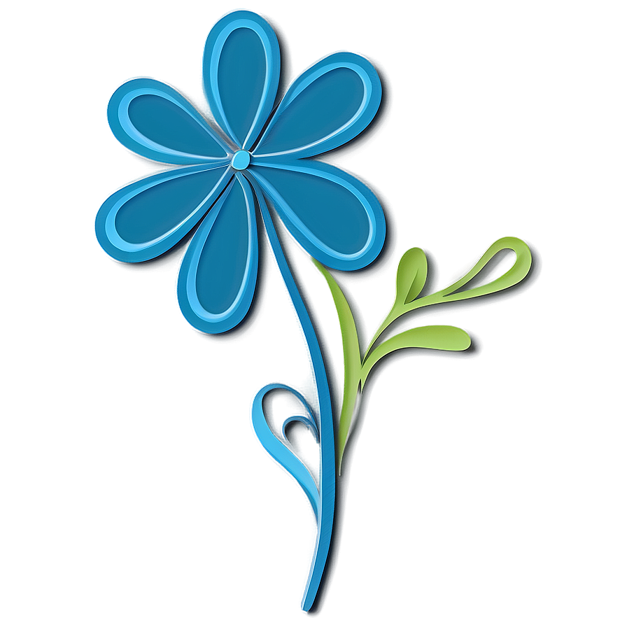 Stylized Flower Cricut Art Png 88 PNG image