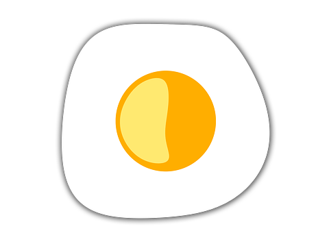 Stylized Fried Egg Graphic PNG image