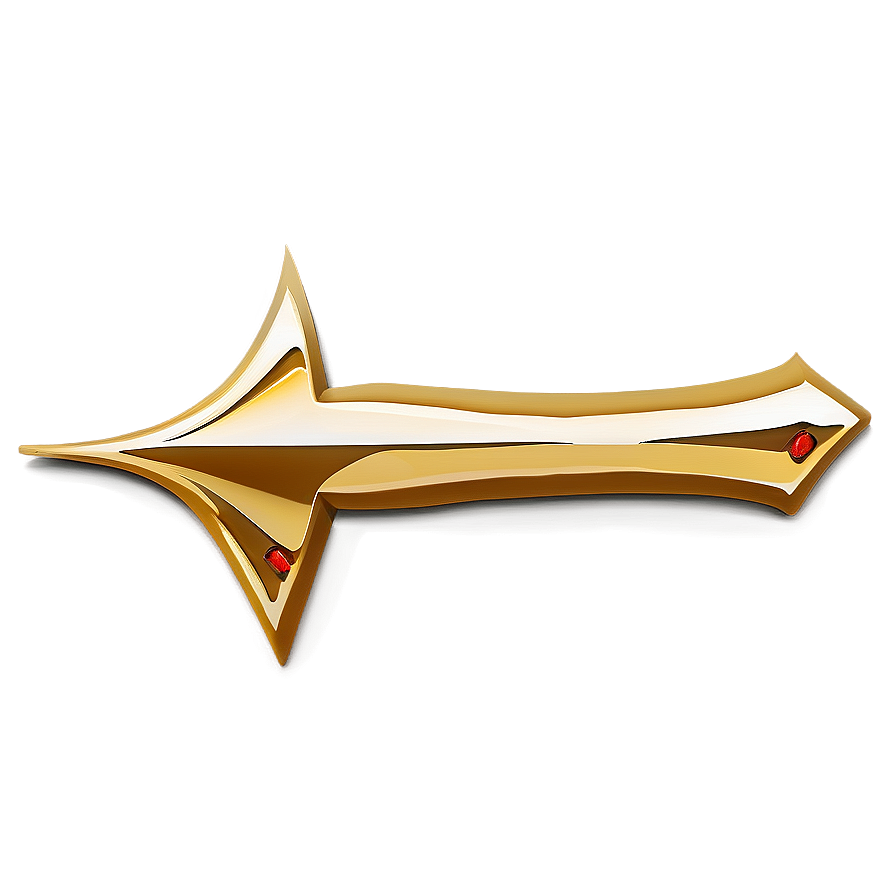 Stylized Gold Arrow Clipart Png Ftu97 PNG image