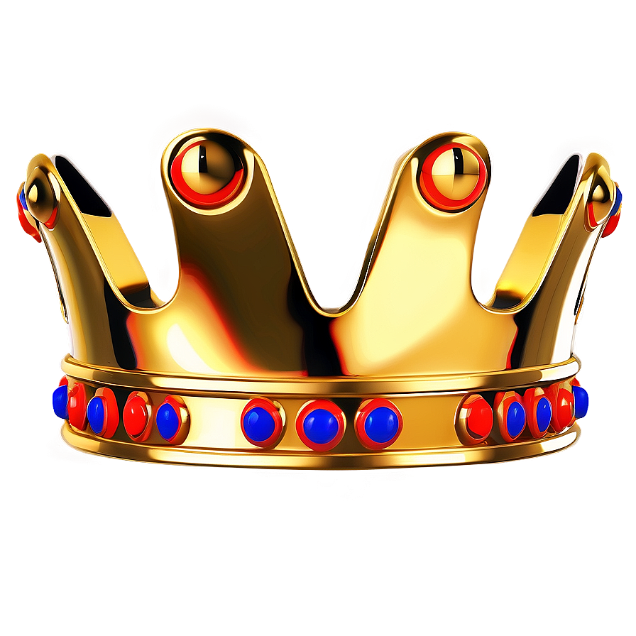 Stylized Golden Crown Png Bkt36 PNG image