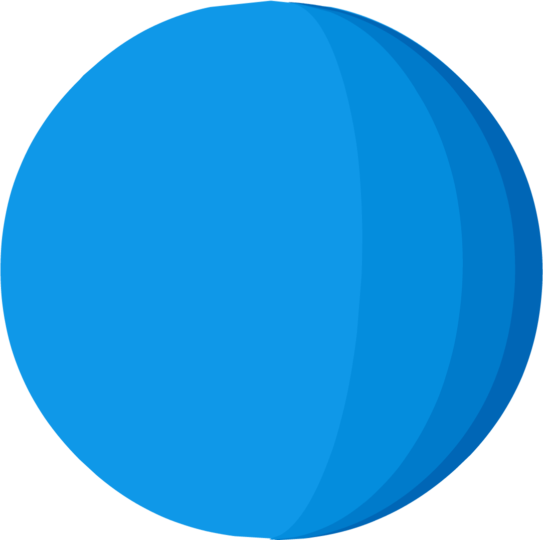 Stylized Graphicof Uranus Planet PNG image