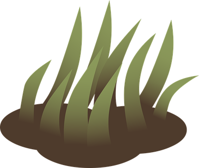 Stylized Grass Vector Illustration PNG image