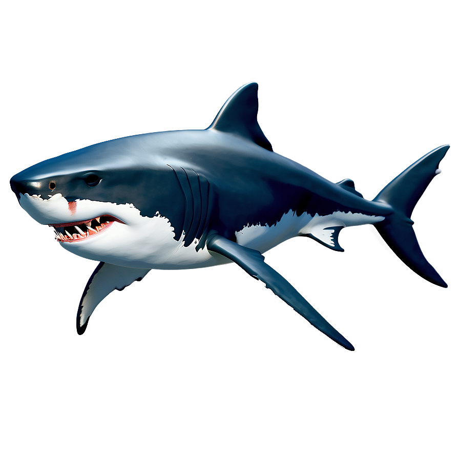 Stylized Great White Shark Png 18 PNG image