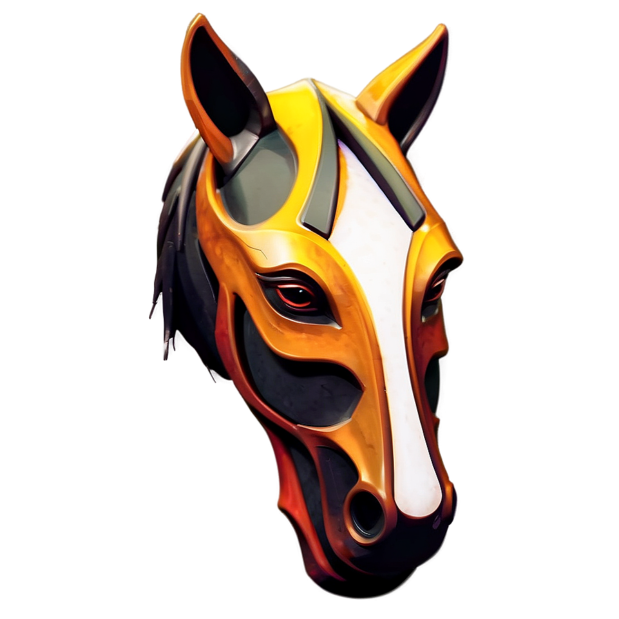 Stylized Horse Head Design Png 06122024 PNG image