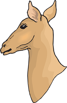 Stylized Horse Head Illustration PNG image