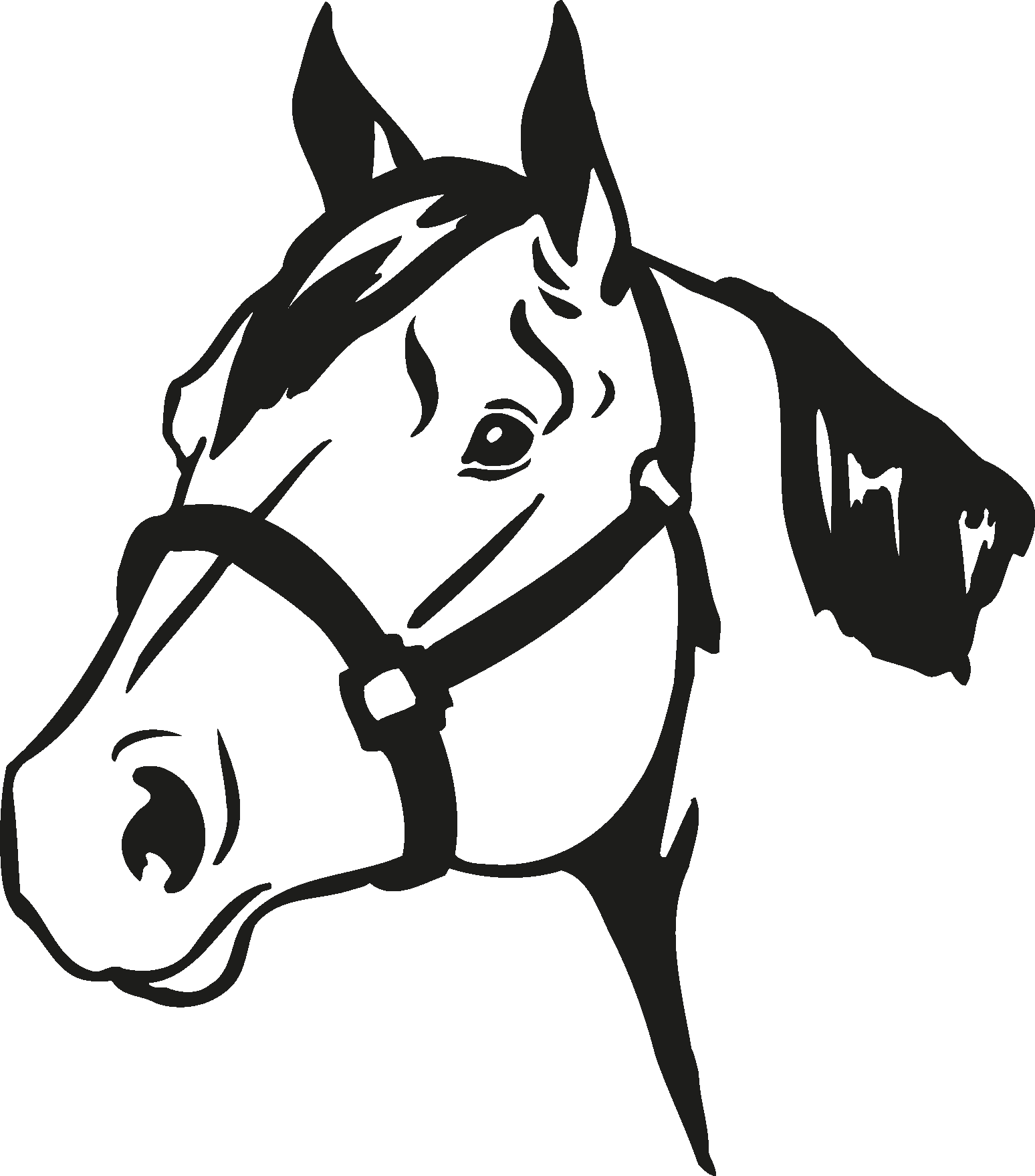 Stylized Horse Head Logo PNG image