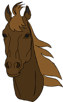 Stylized Horse Portrait PNG image